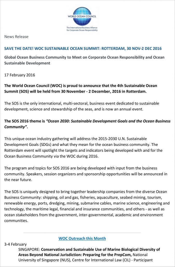 WOC News Release 2016-02-17 Save the Date - SOS 2016 - FINAL-1