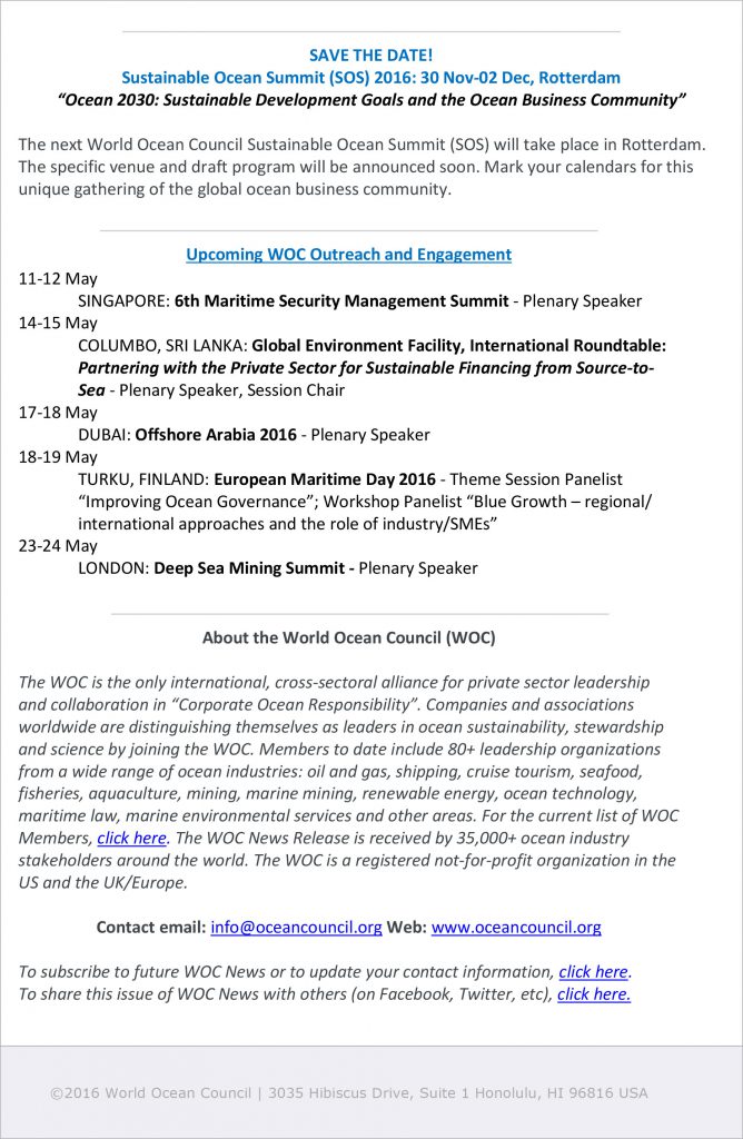 WOC News Release 2016-04-26 WOC Ocean Investment Platform - FINAL-2