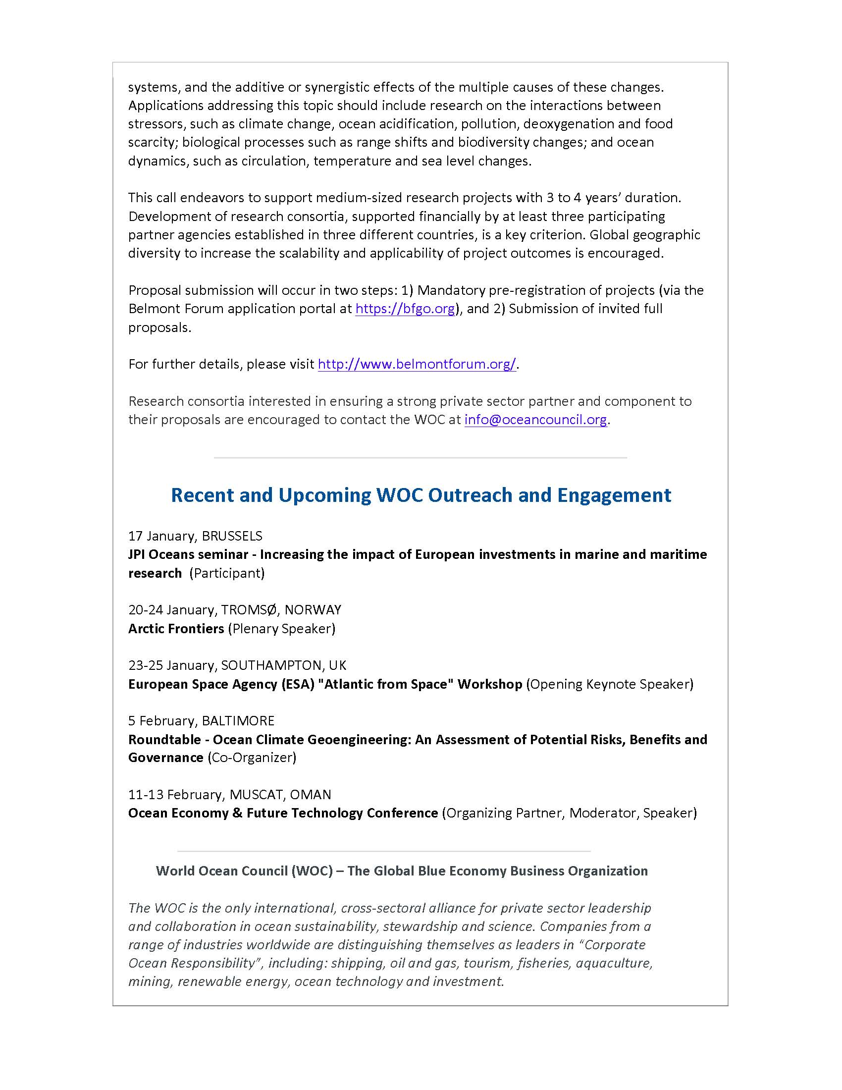 Call for Proposals on 