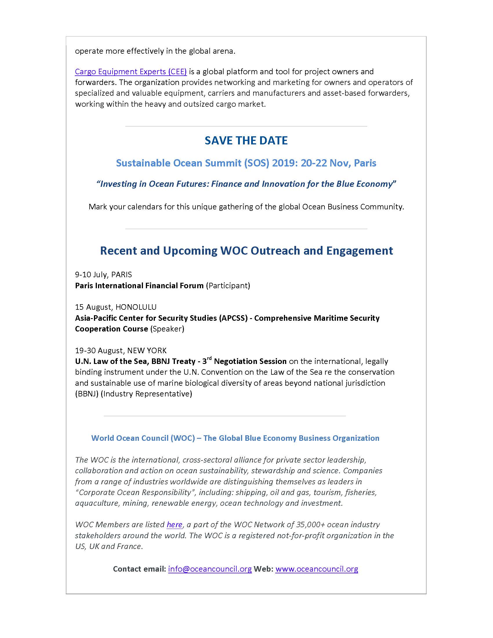 Three Global Cargo Logistics Networks - Worldwide Project Consortium, Priority Cargo Network and Cargo Equipment Experts - All Join WOC - 4 July 2019